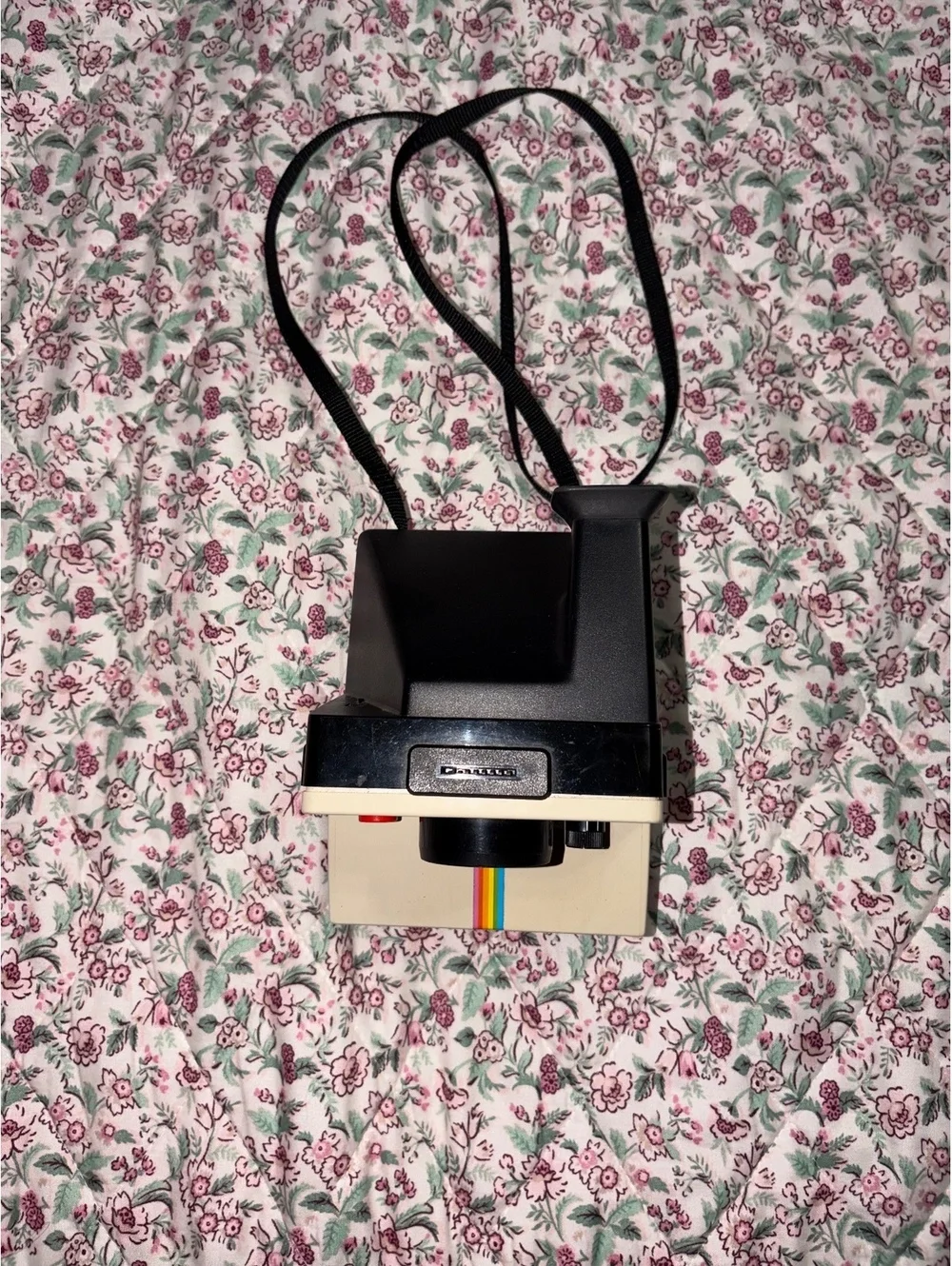 Vintage Polaroid OneStep SX-70 Land Camera Rainbow Stripe Instant Film Untested
